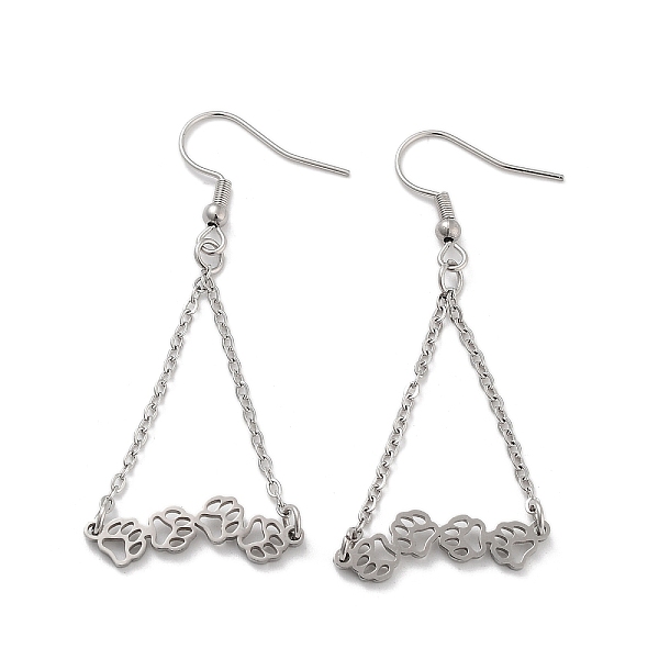 PandaHall 304 Stainless Steel Dangle Earrings, Cat Paw Print, Stainless Steel Color, 57x23.5mm 304 Stainless Steel Paw Print
PandaHall 304 Stainless Steel Dangle Earrings, Cat Paw Print, Stainless Steel Color, 57x23.5mm 304 Stainless Steel Paw Print