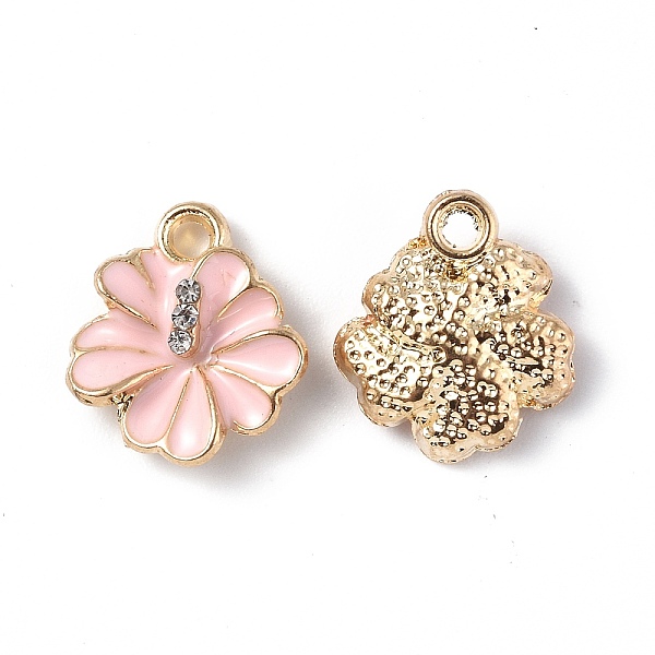 PandaHall Alloy Enamel Charms, with Rhinestone, Light Gold, Flower Charm, Pink, 14x12x4mm, Hole: 1.6mm Alloy Rhinestone+Enamel Flower Pink
PandaHall Alloy Enamel Charms, with Rhinestone, Light Gold, Flower Charm, Pink, 14x12x4mm, Hole: 1.6mm Alloy Rhinestone+Enamel Flower Pink