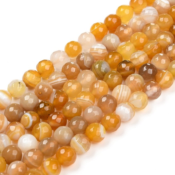 PandaHall Natural Agate Beads Strands, Dyed, Faceted, Round, Dark Goldenrod, 8mm, Hole: 1mm, about 48pcs/strand, 15.7 inch Natural Agate...
PandaHall Natural Agate Beads Strands, Dyed, Faceted, Round, Dark Goldenrod, 8mm, Hole: 1mm, about 48pcs/strand, 15.7 inch Natural Agate...