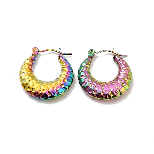 PandaHall Ion Plating(IP) 304 Stainless Steel Crescent Moon Hoop Earrings, Croissant Chunky Earrings for Women, Rainbow Color, 18x20x4mm...
PandaHall Ion Plating(IP) 304 Stainless Steel Crescent Moon Hoop Earrings, Croissant Chunky Earrings for Women, Rainbow Color, 18x20x4mm...