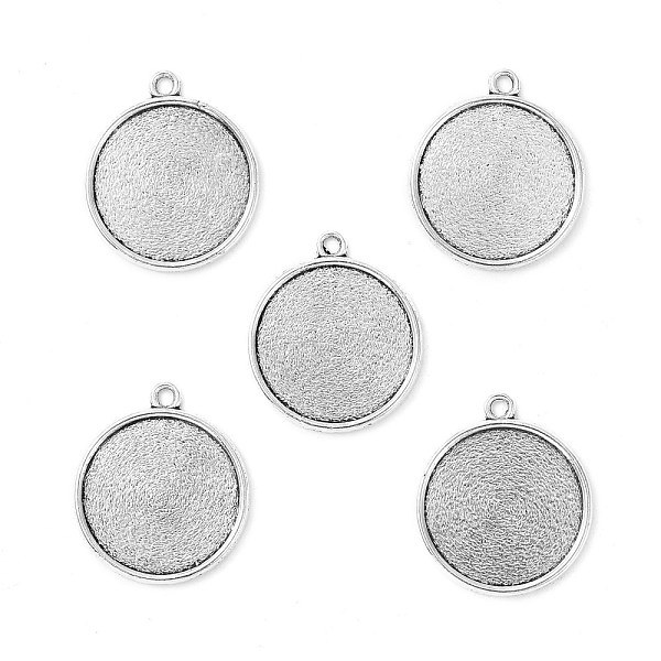 PandaHall Tibetan Style Antique Silver Alloy Flat Round Pendant Cabochon Settings, Cadmium Free & Lead Free, Tray: 20mm, 26x23x2mm, Hole...
PandaHall Tibetan Style Antique Silver Alloy Flat Round Pendant Cabochon Settings, Cadmium Free & Lead Free, Tray: 20mm, 26x23x2mm, Hole...