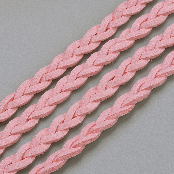 PandaHall Braided Faux Suede Cord, Faux Suede Lace, Pink, 7x3mm, about 5yards/1roll Faux Suede Pink
PandaHall Braided Faux Suede Cord, Faux Suede Lace, Pink, 7x3mm, about 5yards/1roll Faux Suede Pink
