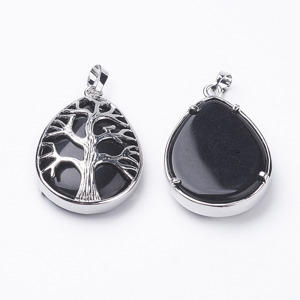 PandaHall Natural Black Agate Pendants, with Brass Findings, teardrop, Dyed, Platinum, 39x26x7~9mm, Hole: 5x7mm Black Agate Teardrop
PandaHall Natural Black Agate Pendants, with Brass Findings, teardrop, Dyed, Platinum, 39x26x7~9mm, Hole: 5x7mm Black Agate Teardrop