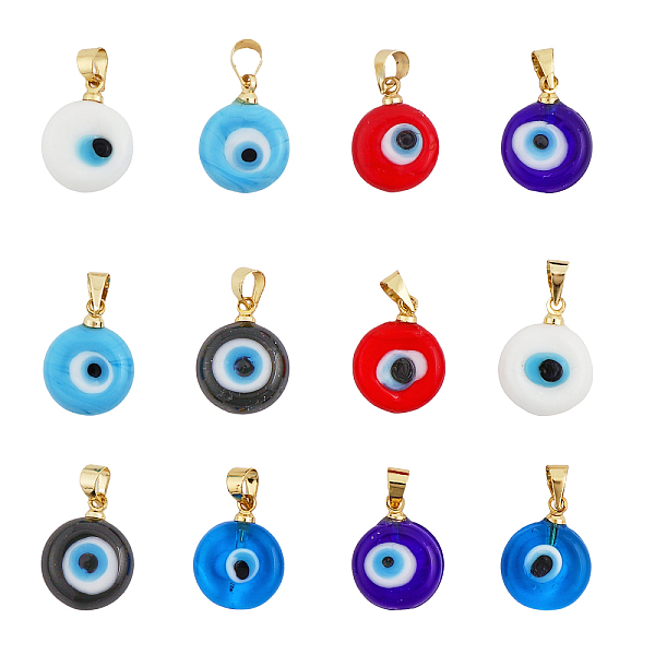 PandaHall CHGCRAFT 12Pcs 6Colors Evil Eye Glass Pendants Evil Eye Beads Handmade Lampwork Evil Eye Pendants with Real 18K Gold Plated Brass..., Multicolor
PandaHall CHGCRAFT 12Pcs 6Colors Evil Eye Glass Pendants Evil Eye Beads Handmade Lampwork Evil Eye Pendants with Real 18K Gold Plated Brass..., Multicolor