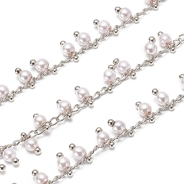 PandaHall 3.28 Feet Handmade Brass Beaded Chains, with Glass, Soldered, Long-Lasting Plated, Round, Platinum, 2.5x1.8x0.3mm Brass+Glass..., Purple
PandaHall 3.28 Feet Handmade Brass Beaded Chains, with Glass, Soldered, Long-Lasting Plated, Round, Platinum, 2.5x1.8x0.3mm Brass+Glass..., Purple