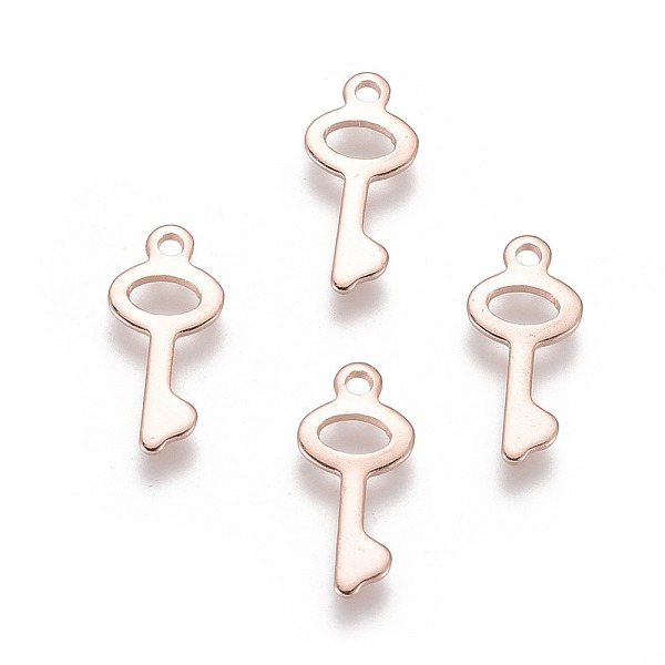 PandaHall 201 Stainless Steel Charms, Key, Rose Gold, 16x7x0.8mm, Hole: 1.2mm 201 Stainless Steel Key
PandaHall 201 Stainless Steel Charms, Key, Rose Gold, 16x7x0.8mm, Hole: 1.2mm 201 Stainless Steel Key
