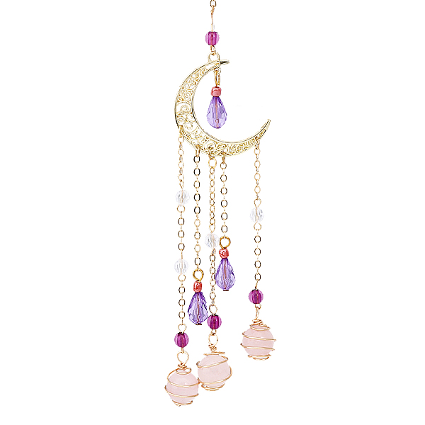 PandaHall CHGCRAFT Natural Rose Quartz Pendant Decorations Moon Hanging Sun Catchers Moon Hanging Ornament for Car Rearview Mirror Home...
PandaHall CHGCRAFT Natural Rose Quartz Pendant Decorations Moon Hanging Sun Catchers Moon Hanging Ornament for Car Rearview Mirror Home...