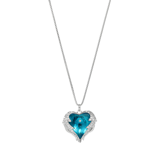 PandaHall Stainless Steel Box Chain Necklaces, Heart Pendant Necklaces Micro Pave Cubic Zirconia Stainless Steel
PandaHall Stainless Steel Box Chain Necklaces, Heart Pendant Necklaces Micro Pave Cubic Zirconia Stainless Steel