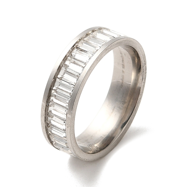 PandaHall 304 Stainless Steel Finger Ring with Cubic Zirconia, Stainless Steel Color, Inner Diameter: 17mm Stainless Steel+Cubic Zirconia..., Clear
PandaHall 304 Stainless Steel Finger Ring with Cubic Zirconia, Stainless Steel Color, Inner Diameter: 17mm Stainless Steel+Cubic Zirconia..., Clear
