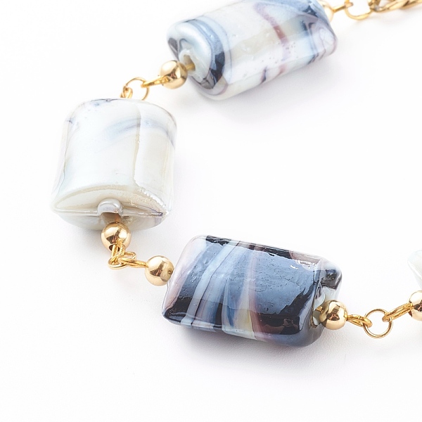 PandaHall Handmade Lampwork Beaded Necklaces, with 304 Stainless Steel Figaro Chains, Rectangle, Colorful, Golden, 25.98 inch(66cm)...
PandaHall Handmade Lampwork Beaded Necklaces, with 304 Stainless Steel Figaro Chains, Rectangle, Colorful, Golden, 25.98 inch(66cm)...