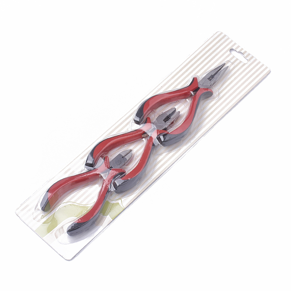 PandaHall 45# Carbon Steel Jewelry Plier Sets, including Wire Cutter Plier, Mini Wire Cutter Plier and Side Cutting Plier, Red, 32.5x8.5x2cm...
PandaHall 45# Carbon Steel Jewelry Plier Sets, including Wire Cutter Plier, Mini Wire Cutter Plier and Side Cutting Plier, Red, 32.5x8.5x2cm...