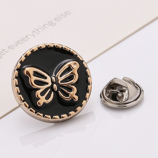 PandaHall Plastic Brooch, Alloy Pin, with Enamel, for Garment Accessories, Round with Butterfly, Black, 21mm Alloy+Enamel Round Black
PandaHall Plastic Brooch, Alloy Pin, with Enamel, for Garment Accessories, Round with Butterfly, Black, 21mm Alloy+Enamel Round Black