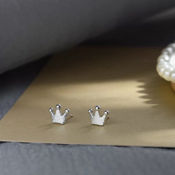 PandaHall Alloy Earrings for Women, with 925 Sterling Silver Pin, Crown, 10mm Alloy Crown
PandaHall Alloy Earrings for Women, with 925 Sterling Silver Pin, Crown, 10mm Alloy Crown