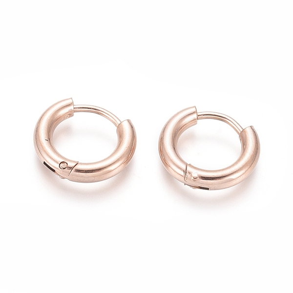 PandaHall Ion Plating(IP) 304 Stainless Steel Huggie Hoop Earrings, Hypoallergenic Earrings, with 316 Surgical Stainless Steel Pin, Rose...
PandaHall Ion Plating(IP) 304 Stainless Steel Huggie Hoop Earrings, Hypoallergenic Earrings, with 316 Surgical Stainless Steel Pin, Rose...