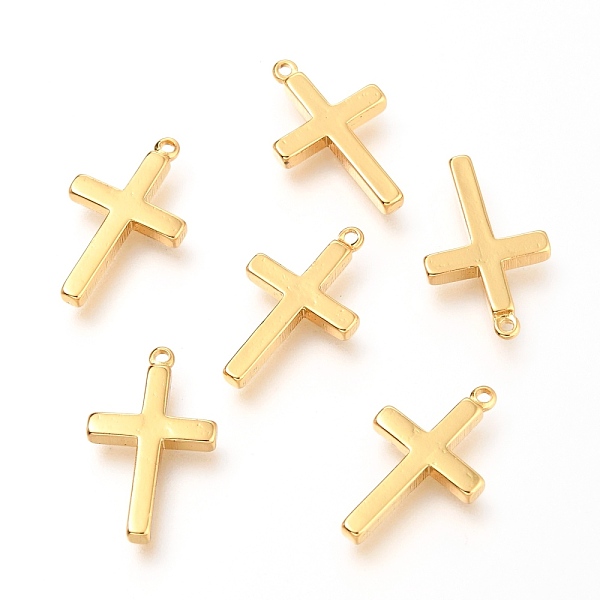 PandaHall Brass Pendants, Cross, Real 18K Gold Plated, 18x11x2mm, Hole: 1mm Brass Cross
PandaHall Brass Pendants, Cross, Real 18K Gold Plated, 18x11x2mm, Hole: 1mm Brass Cross