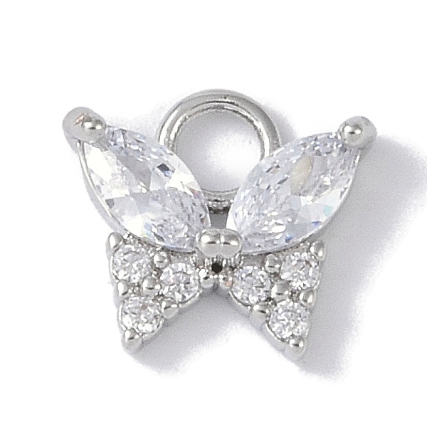 PandaHall Rack Plating Brass Micro Pave CLear Cubic Zirconia Charms, Cadmium Free & Lead Free, Long-Lasting Plated, Butterfly, Platinum...
PandaHall Rack Plating Brass Micro Pave CLear Cubic Zirconia Charms, Cadmium Free & Lead Free, Long-Lasting Plated, Butterfly, Platinum...