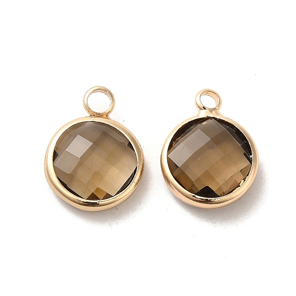 PandaHall Golden Tone Brass Glass Flat Round Charms, Faceted, Tan, 14x10.5x5mm, Hole: 1.5mm Brass+Glass Flat Round Orange
PandaHall Golden Tone Brass Glass Flat Round Charms, Faceted, Tan, 14x10.5x5mm, Hole: 1.5mm Brass+Glass Flat Round Orange