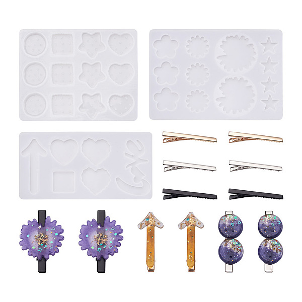 PandaHall Boutigem 3Pcs 3 Style Silicone Molds, Hair Accessories Molds, For DIY Clamp Decoration, UV Resin & Epoxy Resin Jewelry Making..., Multicolor
PandaHall Boutigem 3Pcs 3 Style Silicone Molds, Hair Accessories Molds, For DIY Clamp Decoration, UV Resin & Epoxy Resin Jewelry Making..., Multicolor