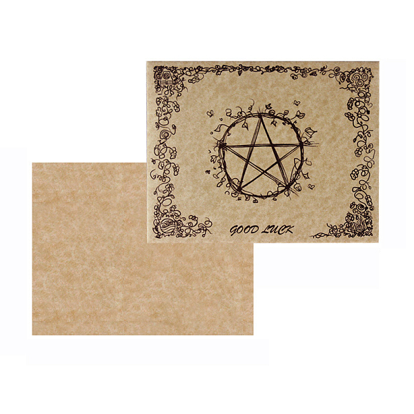 PandaHall Pentagram Pattern Tarot Card Theme Paper Greeting Card, Sky Pad for Divination, Rectangle, 114x89mm, 12 sheets/bag Paper Rectangle
PandaHall Pentagram Pattern Tarot Card Theme Paper Greeting Card, Sky Pad for Divination, Rectangle, 114x89mm, 12 sheets/bag Paper Rectangle