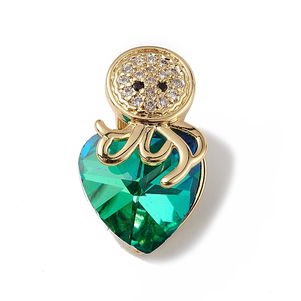 PandaHall Real 18K Gold Plated Rack Plating Brass Micro Pave Cubic Zirconia Pendants, with Glass, Long-Lasting Plated, Cadmium Free & Lead..., Green
PandaHall Real 18K Gold Plated Rack Plating Brass Micro Pave Cubic Zirconia Pendants, with Glass, Long-Lasting Plated, Cadmium Free & Lead..., Green