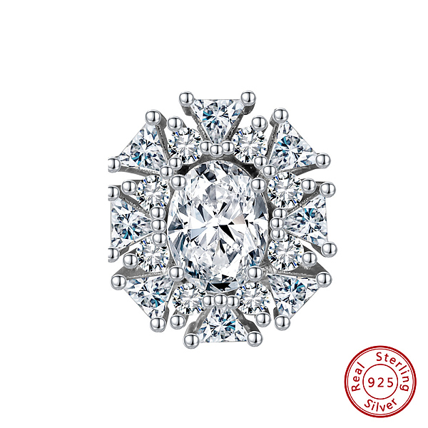 PandaHall Rhodium Plated 925 Sterling Silver Beads, with Clear Cubic Zirconia, Oval, Real Platinum Plated, 15.5x13.5x6.5mm, Hole: 1.2mm...
PandaHall Rhodium Plated 925 Sterling Silver Beads, with Clear Cubic Zirconia, Oval, Real Platinum Plated, 15.5x13.5x6.5mm, Hole: 1.2mm...