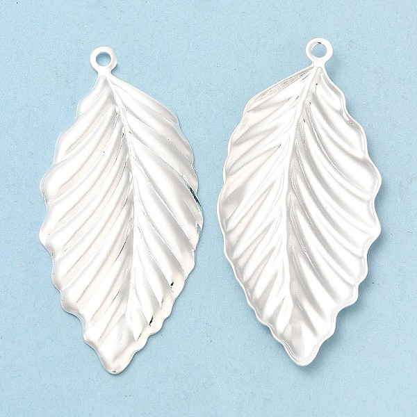 PandaHall Brass Pendants, Cadmium Free & Lead Free, Leaf Charm, 925 Sterling Silver Plated, 45.5x21.5x2mm, Hole: 1.8mm Brass Leaf
PandaHall Brass Pendants, Cadmium Free & Lead Free, Leaf Charm, 925 Sterling Silver Plated, 45.5x21.5x2mm, Hole: 1.8mm Brass Leaf