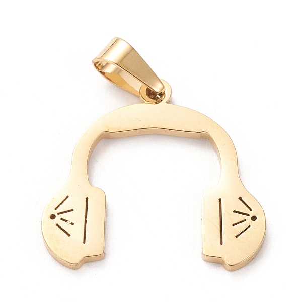 PandaHall 304 Stainless Steel Pendants, Laser Cut, Headset, Golden, 17x20x1mm, Hole: 3x5mm 304 Stainless Steel Musical Instruments
PandaHall 304 Stainless Steel Pendants, Laser Cut, Headset, Golden, 17x20x1mm, Hole: 3x5mm 304 Stainless Steel Musical Instruments