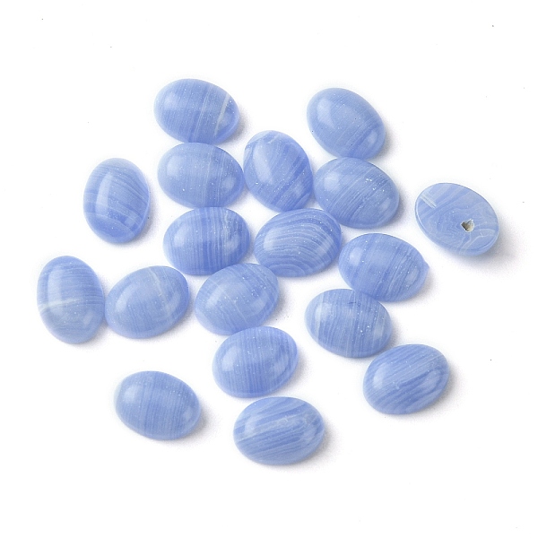PandaHall Synthetic Blue Lace Agate Cabochons, Oval, 8~8.5x6~6.5x2.5~3.5mm Blue Lace Agate Oval
PandaHall Synthetic Blue Lace Agate Cabochons, Oval, 8~8.5x6~6.5x2.5~3.5mm Blue Lace Agate Oval
