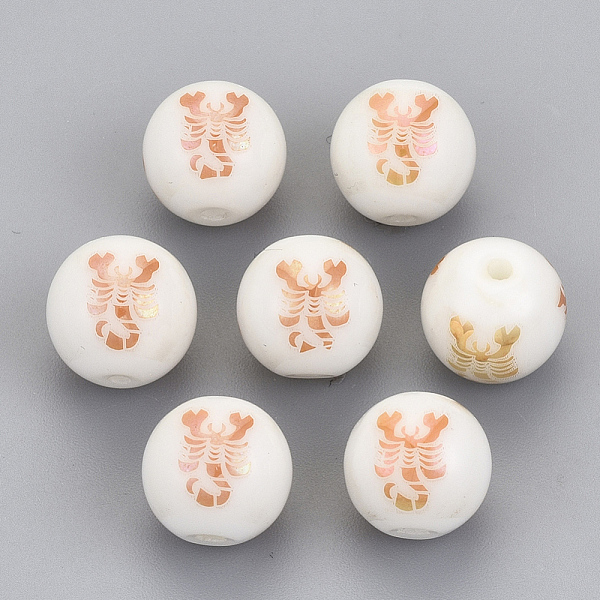PandaHall Electroplate Glass Beads, Round with Constellations Pattern, Rose Gold Plated, Scorpio, 10mm, Hole: 1.2mm Glass Scorpio
PandaHall Electroplate Glass Beads, Round with Constellations Pattern, Rose Gold Plated, Scorpio, 10mm, Hole: 1.2mm Glass Scorpio