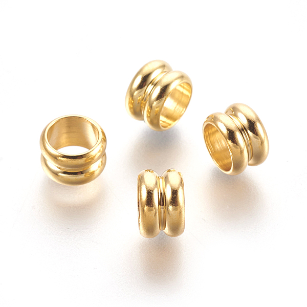 PandaHall 201 Stainless Steel Beads, Large Hole Beads, Column, Golden, 4.5x7mm, Hole: 5mm 201 Stainless Steel Column
PandaHall 201 Stainless Steel Beads, Large Hole Beads, Column, Golden, 4.5x7mm, Hole: 5mm 201 Stainless Steel Column