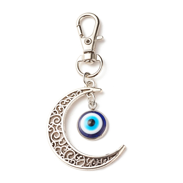 PandaHall Tibetan Style Pendant Decorates, with Resin Evil Eye Cabochons, Alloy Pendants & Lobster Claw Clasps, Antique Silver, 78mm Alloy...
PandaHall Tibetan Style Pendant Decorates, with Resin Evil Eye Cabochons, Alloy Pendants & Lobster Claw Clasps, Antique Silver, 78mm Alloy...