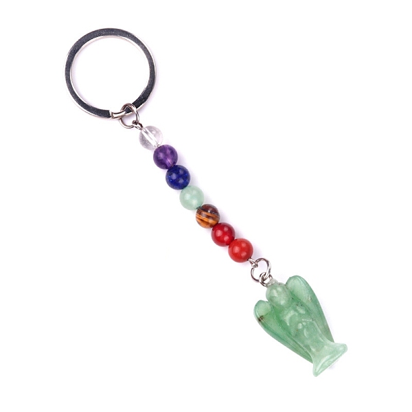 PandaHall Natural Green Aventurine Angel Pendant Keychain, Chakra Reiki Energy Stone Beaded Keychain for Bag Jewelry Gift Decoration, 11cm...
PandaHall Natural Green Aventurine Angel Pendant Keychain, Chakra Reiki Energy Stone Beaded Keychain for Bag Jewelry Gift Decoration, 11cm...