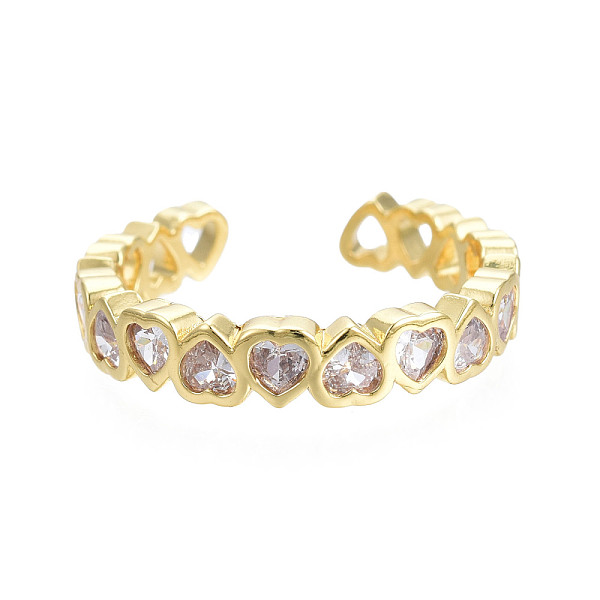 PandaHall Cubic Zirconia Heart Wrap Open Cuff Ring, Real 18K Gold Plated Brass Jewelry for Women, Nickel Free, Clear, US Size 8(18.1mm)...
PandaHall Cubic Zirconia Heart Wrap Open Cuff Ring, Real 18K Gold Plated Brass Jewelry for Women, Nickel Free, Clear, US Size 8(18.1mm)...