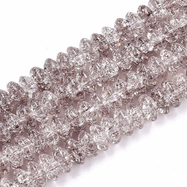 PandaHall Crackle Glass Beads, Dyed & Heated, Rondelle, Rosy Brown, 8x4mm, Hole: 1mm, about 89~95pcs/strand, 15.16~15.55 inch(38.5~39.5cm)...
PandaHall Crackle Glass Beads, Dyed & Heated, Rondelle, Rosy Brown, 8x4mm, Hole: 1mm, about 89~95pcs/strand, 15.16~15.55 inch(38.5~39.5cm)...