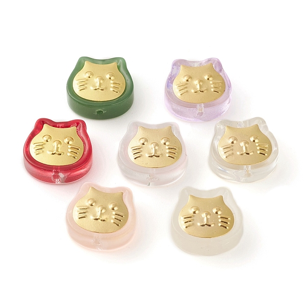 PandaHall Spray Painted Transparent Glass Beads, with Golden Brass Findings, Cat, Mixed Color, 14x14x5.5mm, Hole: 1.2mm Glass Cat Shape..., Multicolor
PandaHall Spray Painted Transparent Glass Beads, with Golden Brass Findings, Cat, Mixed Color, 14x14x5.5mm, Hole: 1.2mm Glass Cat Shape..., Multicolor
