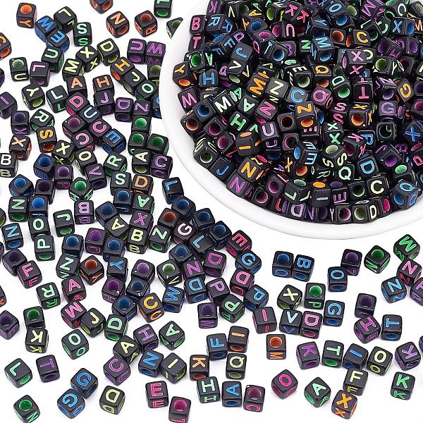PandaHall CHGCRAFT Black Acrylic Beads, Cube with Mixed Color Letter A~Z Pattern, Mixed Color, 6x6x6mm, Hole: 3.5mm, 600pcs/box Acrylic..., Multicolor
PandaHall CHGCRAFT Black Acrylic Beads, Cube with Mixed Color Letter A~Z Pattern, Mixed Color, 6x6x6mm, Hole: 3.5mm, 600pcs/box Acrylic..., Multicolor