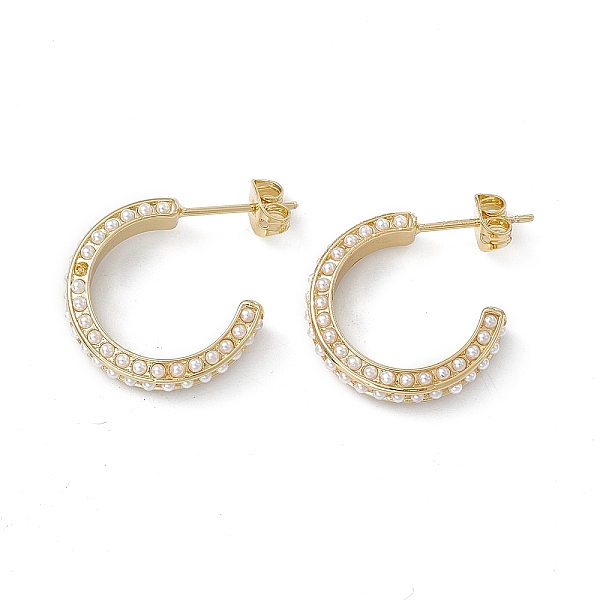 PandaHall Long-Lasting Plated Brass Stud Earrings with Plastic Pearl for Women, Lead Free & Cadmium Free, Ring, Real 18K Gold Plated..., White
PandaHall Long-Lasting Plated Brass Stud Earrings with Plastic Pearl for Women, Lead Free & Cadmium Free, Ring, Real 18K Gold Plated..., White