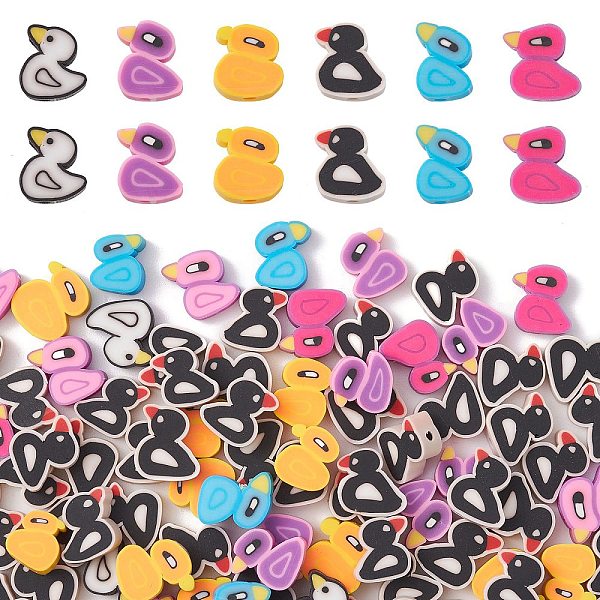 PandaHall Handmade Polymer Clay Beads, Duck, Mixed Color, 9.5~10.5x11~11.5x3.5~4mm, Hole: 1.6~1.8mm, 100pcs/set Polymer Clay Duck Multicolor
PandaHall Handmade Polymer Clay Beads, Duck, Mixed Color, 9.5~10.5x11~11.5x3.5~4mm, Hole: 1.6~1.8mm, 100pcs/set Polymer Clay Duck Multicolor