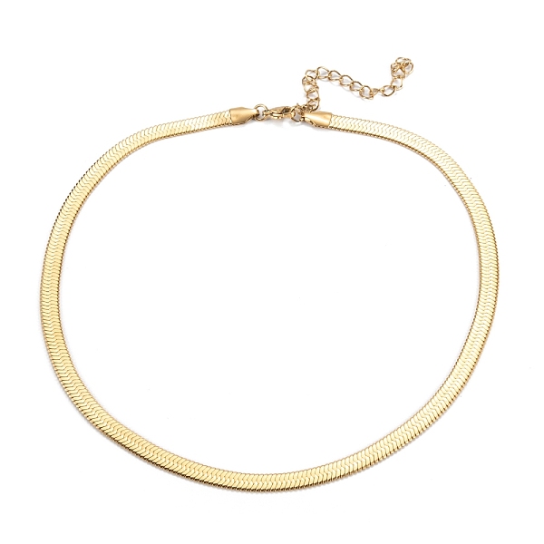 PandaHall Vacuum Plating 201 Stainless Steel Herringbone Chain Necklaces, with Lobster Claw Clasps, Golden, 15.67 inch(39.8cm) 201 Stainless...
PandaHall Vacuum Plating 201 Stainless Steel Herringbone Chain Necklaces, with Lobster Claw Clasps, Golden, 15.67 inch(39.8cm) 201 Stainless...