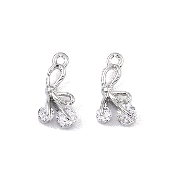 PandaHall Brass Micro Pave Clear Cubic Zirconia Pendants, Bowknot Charms, Real Platinum Plated, 9x4.5x3mm, Hole: 0.8mm Brass+Cubic Zirconia...
PandaHall Brass Micro Pave Clear Cubic Zirconia Pendants, Bowknot Charms, Real Platinum Plated, 9x4.5x3mm, Hole: 0.8mm Brass+Cubic Zirconia...