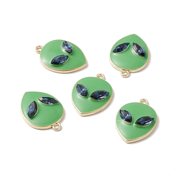 PandaHall Alloy Enamel Pendants, with Glass Rhinestone, Light Gold, Alien Face, Green, 27.5x19.5x5.5mm, Hole: 2mm Alloy Rhinestone+Enamel...
PandaHall Alloy Enamel Pendants, with Glass Rhinestone, Light Gold, Alien Face, Green, 27.5x19.5x5.5mm, Hole: 2mm Alloy Rhinestone+Enamel...