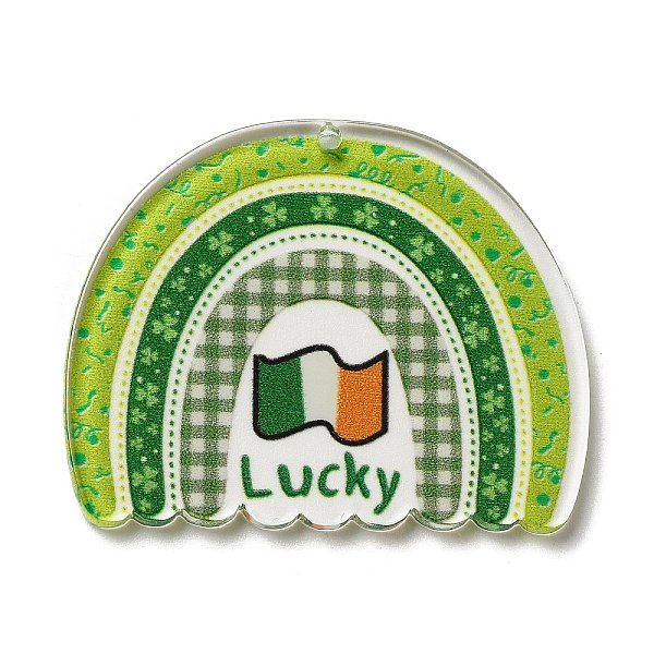 PandaHall Saint Patrick's Day Theme Acrylic Pendants, with Glitter Powder, Rainbow, 32x40x2mm, Hole: 1.6mm Acrylic Rainbow
PandaHall Saint Patrick's Day Theme Acrylic Pendants, with Glitter Powder, Rainbow, 32x40x2mm, Hole: 1.6mm Acrylic Rainbow