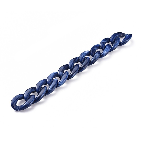PandaHall Acrylic Curb Chains, Unwelded, Marine Blue, 39.37 inch(100cm), Link: 29x21x6mm, 1m/strand Acrylic Blue
PandaHall Acrylic Curb Chains, Unwelded, Marine Blue, 39.37 inch(100cm), Link: 29x21x6mm, 1m/strand Acrylic Blue