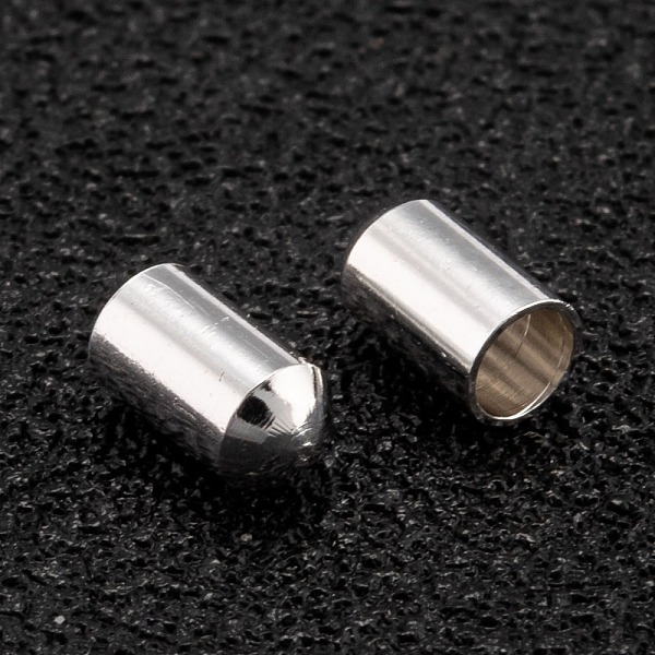PandaHall Brass Cord End, Long-Lasting Plated, 925 Sterling Silver Plated, 5x2.5mm, Inner Diameter: 2mm Brass
PandaHall Brass Cord End, Long-Lasting Plated, 925 Sterling Silver Plated, 5x2.5mm, Inner Diameter: 2mm Brass