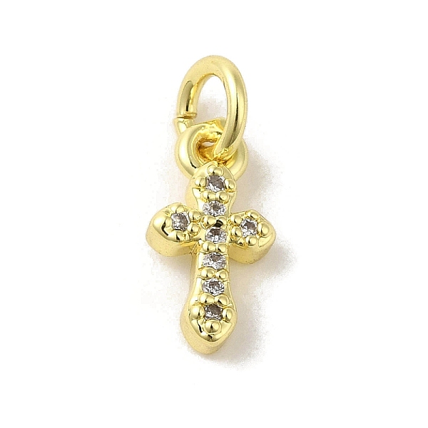 PandaHall Brass Micro Pave Cubic Zirconia Charms, Real 18K Gold Plated, Cross Charms, Clear, 11.5x6x2mm, Hole: 3mm Brass+Cubic...
PandaHall Brass Micro Pave Cubic Zirconia Charms, Real 18K Gold Plated, Cross Charms, Clear, 11.5x6x2mm, Hole: 3mm Brass+Cubic...