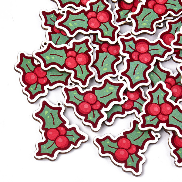 PandaHall Printed Basswood Pendants, Back Random Color, Christmas Holly Leaves, Green, 44.5x41x3mm, Hole: 1.8mm Wood Leaf Green
PandaHall Printed Basswood Pendants, Back Random Color, Christmas Holly Leaves, Green, 44.5x41x3mm, Hole: 1.8mm Wood Leaf Green