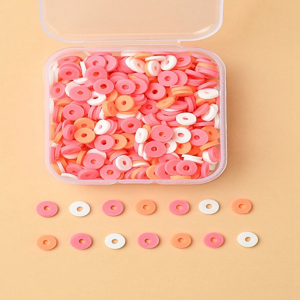 PandaHall 20G 4 Colors Handmade Polymer Clay Beads, Disc/Flat Round, Heishi Beads, Mixed Color, 6x1mm, Hole: 2mm, 5g/color Polymer Clay Disc..., Multicolor
PandaHall 20G 4 Colors Handmade Polymer Clay Beads, Disc/Flat Round, Heishi Beads, Mixed Color, 6x1mm, Hole: 2mm, 5g/color Polymer Clay Disc..., Multicolor