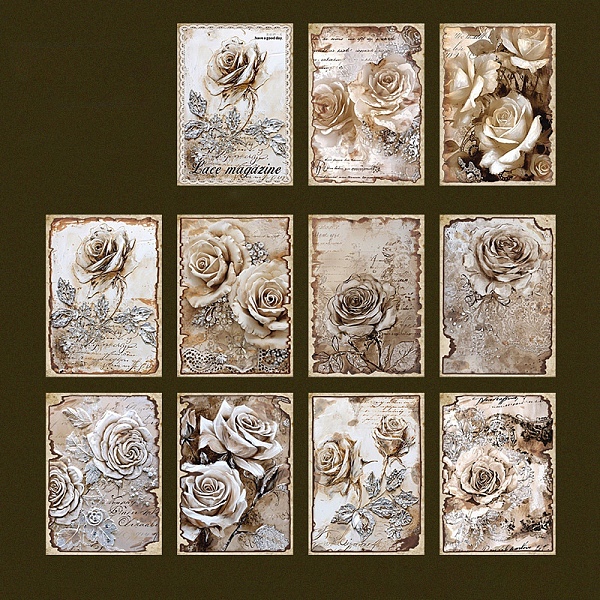 PandaHall 30Pcs 10 Styles Scrapbook Paper Pads, Lace Paper Sheets for DIY Album Scrapbook, Background Paper, Diary Decoration, Flower...
PandaHall 30Pcs 10 Styles Scrapbook Paper Pads, Lace Paper Sheets for DIY Album Scrapbook, Background Paper, Diary Decoration, Flower...