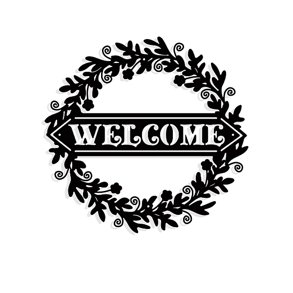 PandaHall Iron Wall Art Decorations, for Front Porch, Living Room, Kitchen, Matte Style, Word Welcome, 281x273x1mm Iron Word
PandaHall Iron Wall Art Decorations, for Front Porch, Living Room, Kitchen, Matte Style, Word Welcome, 281x273x1mm Iron Word