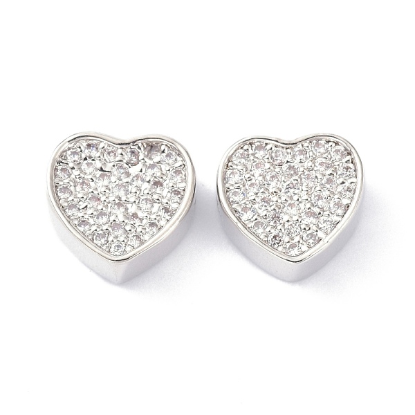 PandaHall Brass Clear Cubic Zirconia Beads, Long-Lasting Plated, Lead Free & Cadmium Free, Heart, Real Platinum Plated, 8.8x9.5x4.4mm, Hole...
PandaHall Brass Clear Cubic Zirconia Beads, Long-Lasting Plated, Lead Free & Cadmium Free, Heart, Real Platinum Plated, 8.8x9.5x4.4mm, Hole...